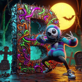Kit de peinture par numero - Jack Pose Macabre