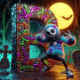 Kit de peinture par numero - Jack Pose Macabre