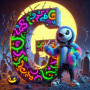 Kit de peinture par numero - Jack Attitude Fluo