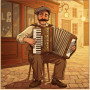 Kit de peinture par numero - L'Accordéoniste du Vieux Paris