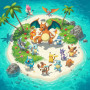 Kit de peinture par numero - L'Île aux Pokémon : Un Paradis Tropical à Peindre