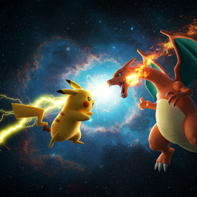 Pikachu contre Dracaufeu : Duel au Cœur de la Galaxie