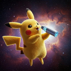 Pikachu dans l'Espace : Un Goûter Cosmique