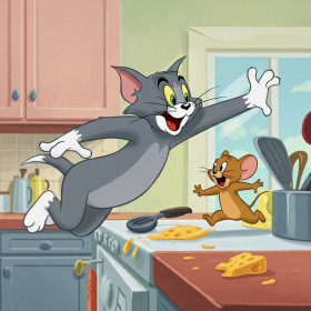 Kit de peinture par numero - Tom et Jerry Le Saut Joyeux