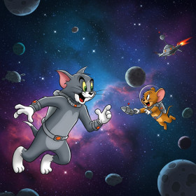 Kit de peinture par numero - Tom et Jerry Les Cosmonautes