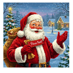 Kit de peinture par numero - Père Noël Accueillant