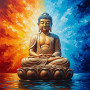 Kit de peinture par numero - Bouddha Harmonie des Éléments