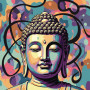 Kit de peinture par numero - Bouddha Sérénité Pop Art