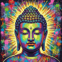 Kit de peinture par numero - Bouddha Éclat Psychédélique