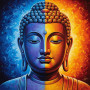 Kit de peinture par numero - Bouddha Dualité Sacrée