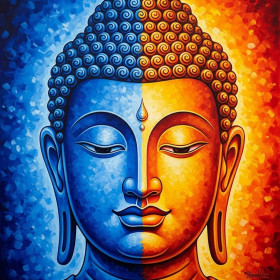 Kit de peinture par numero - Bouddha Visage de Sagesse