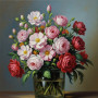 Kit de peinture par numero - Bouquet de Roses Classique
