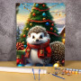 Kit de peinture par numero - Le Noël Chaleureux du Hérisson