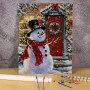 Kit de peinture par numero - Bonhomme de Neige Accueillant