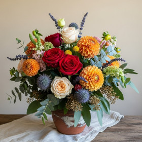 Kit de peinture par numero - Bouquet Champêtre aux Couleurs d'Automne
