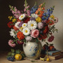 Kit de peinture par numero - Nature Morte Florale Classique