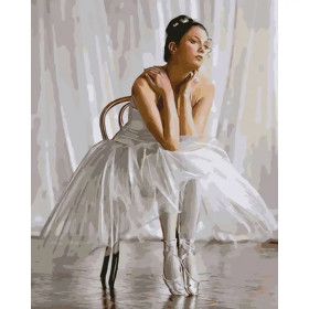 Kit de peinture par numero - Ballerine Rêverie sur Scène