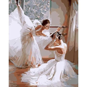 Kit de peinture par numero - Deux Ballerines Complicité en Studio