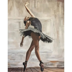 Kit de peinture par numero - Ballerine Le Cygne Noir