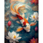 Kit de peinture par numero - Carpe Koï Ballet Aquatique