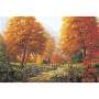 Kit de peinture par numero - Paysage d'Automne La Calèche