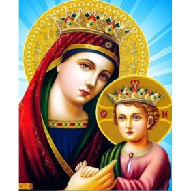 Kit de peinture par numero - Vierge Marie Reine du Ciel