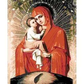 Kit de peinture par numero - Vierge à l'Enfant Lumière Divine