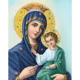 Kit de peinture par numero - Vierge à l'Enfant Icône Royale