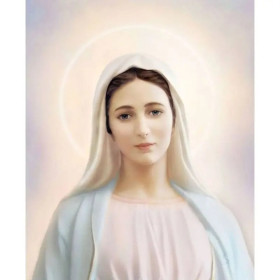 Kit de peinture par numero - Sainte Vierge Marie Douceur Céleste