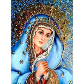 Kit de peinture par numero - Sainte Vierge Marie Mosaïque Céleste