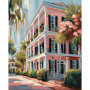 Kit de peinture par numero - Maison Coloniale Charme Tropical