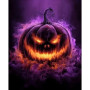 Kit de peinture par numero - Citrouille Infernale d'Halloween
