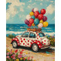Kit de peinture par numero - La Coccinelle aux Ballons