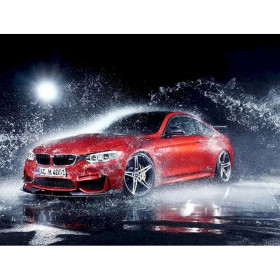 Kit de peinture par numero - BMW M4 Rouge