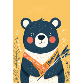 Kit de peinture par numero - Ours Archer Tribal