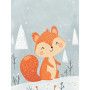 Kit de peinture par numero - Petit Écureuil d'Hiver - 15x20cm
