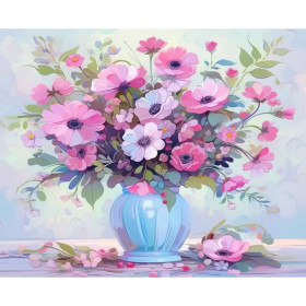 Kit de peinture par numero - Fleurs Délicat