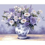 Kit de peinture par numero - Fleurs Mauve Enchanteur