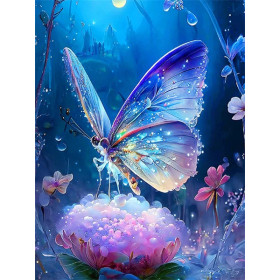 Kit de peinture par numero - Kit "Papillon des Rêves" Tableau Numéroté Onirique