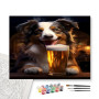 Contenu du kit - Border Collie Joyeux au Bar