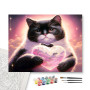 Contenu du kit - Chat Cupidon Romantique au Cœur de Cristal