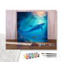 Contenu du kit - Dauphins Galaxie Sous-Marine Toile Magique