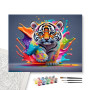 Contenu du kit - Bébé Tigre Splash Art Multicolore
