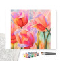Contenu du kit - Champ de Tulipes | Tableau Paysage Facile à Réaliser