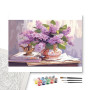Contenu du kit - Lilas Enchanteur Tableau Bouquet Printanier