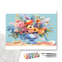 Contenu du kit - Florilège Enchanteur Tableau Fleurs Multicolore