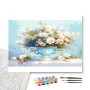 Contenu du kit - Bouquet Céleste de Fleurs Blanches