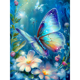Kit de peinture par numero - Papillon Émeraude