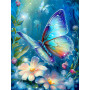 Kit de peinture par numero - Papillon Émeraude