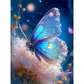 Kit de peinture par numero - Papillon Azur